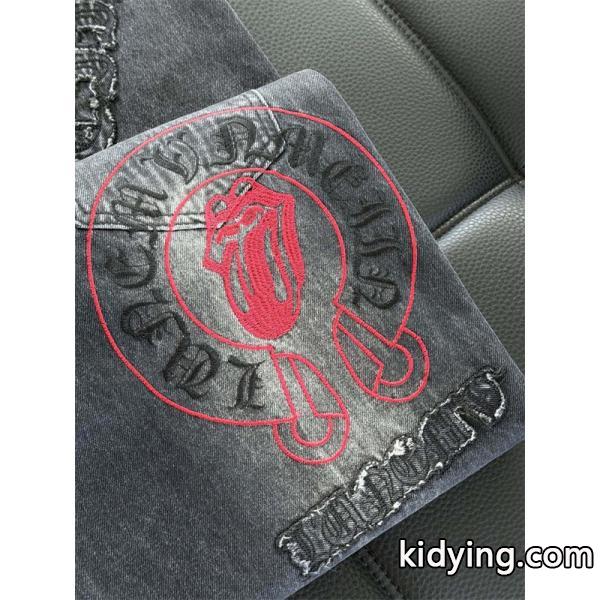 クロムハーツ Chrome Hearts コピー 重厚 無彩トーン 落ち着き印象 デニムパンツ-5