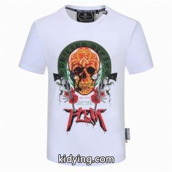 半袖Tシャツ 2色可選 トレンドコーデを格上げフィリッププレイン PHILIPP PLEIN 春夏ならではのコーデに_フィリッププレイン PHILIPP PLEIN_ブランド コピー 激安(日本最大級)-0