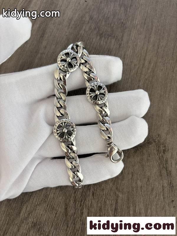 人気爆発 CHROME HEARTS クロムハーツ コピー ブレスレット メンズ シルバー トレンド ストリート-3