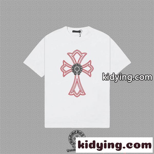 2026新作 注目上昇 半袖Tシャツ クロスグラフィック カジュアル CHROME HEARTS クロムハーツ コピー-1