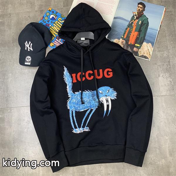 ブルー怪獣 ブラック グッチ GUCCI コピーパーカー メンズ マスキュリン 季節限定モデル-1