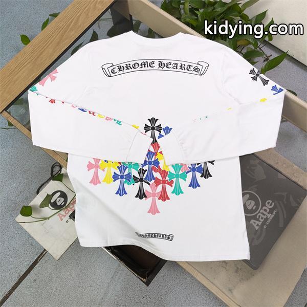 CHROME HEARTSスーパーコピー販売 クロムハーツ メンズ ロングTシャツ 通販ショッピング-0