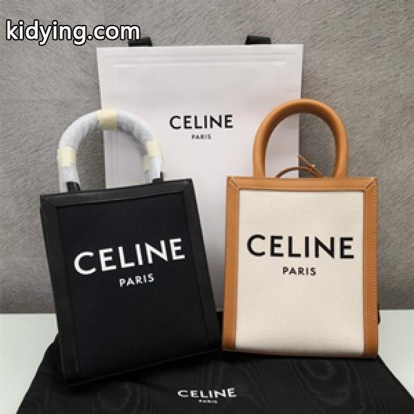 大人気CELINE VERTICAL CABAS バーティカルカバ セリーヌコピートートバッグ ミニ お洒落でとても可愛らしい-0