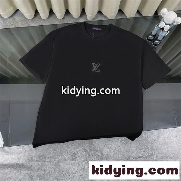 LOUIS VUITTON 半袖Tシャツ ベーシック 落ち着き 大人コーデ 快適 着回し力抜群 ルイヴィトン 偽物-0