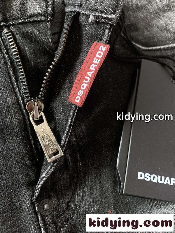 デニムパンツ メンズ ブラック DSQUARED2 ディースクエアード スーパー コピー ダメージ ストレッチ-3