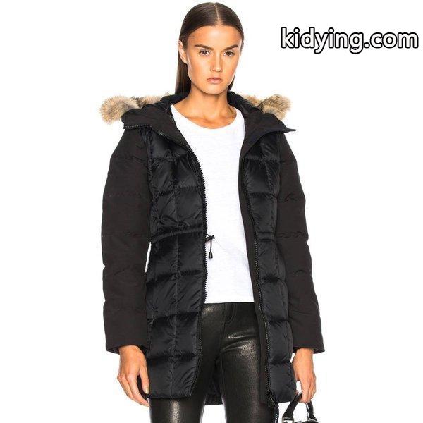 カナダグース レディース コート アウター Beechwood Parka With Coyote Fur Black :hs-cgoowo37-00e:フェルマート エフ fermart ef - 通販ショッピング-0