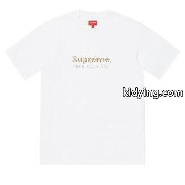 絶対に抑えておきたいトレンド Supreme 19ss Gold Bars Tee シャツ/半袖 2色可選 今すぐオシャレになれる！_シュプリーム SUPREME_ブランド コピー 激安(日本最大級)-1