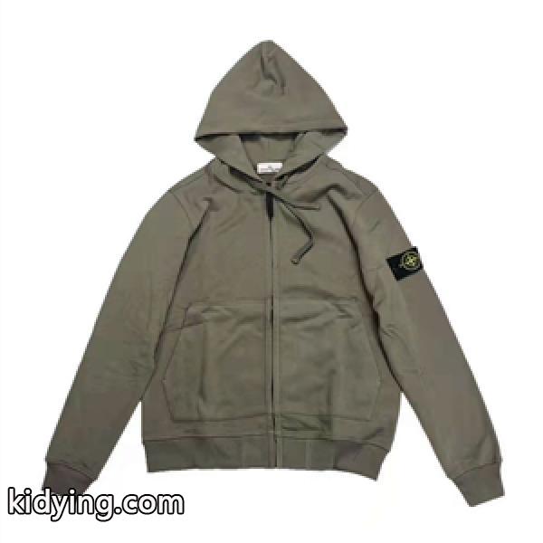 この春不可欠なアウター STONE ISLAND偽物 ジャケット ストーンアイランド フード付き 多色展開 男女兼用-0