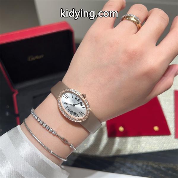 Cartier カルティエ Baignoire（バニワール） コレクション レディース コピー 腕時計 スイス製クォーツ ローマ数字インデックス 人気定番-8