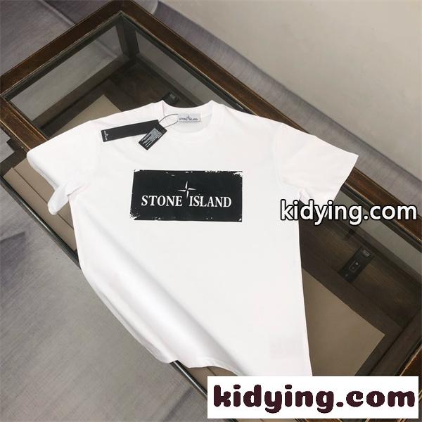 ボックスロゴプリント 2026春夏 ユニセックス STONE ISLAND ストーンアイランド コピー 半袖Tシャツ 爽やかコーデ 売れ筋定番-1
