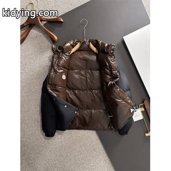 ベージュカラーブロック 立領 モンクレール コピー ダウンジャケット MONCLER 秋冬必須アイテム-6