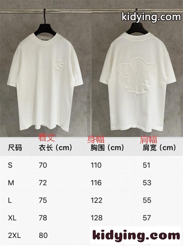 Tシャツ 半袖 CHROME HEARTS クロムハーツ コピー 無地 注目の新作 刺繍 オーバーサイズ ブラック-8