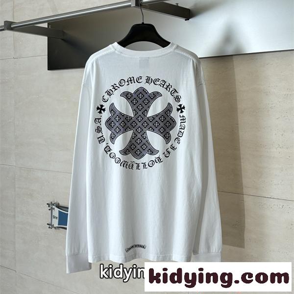 CHROME HEARTS クロムハーツ スーパーコピー 新作 ブラック ミニロゴ トレンドスタイル 半袖Tシャツ-0