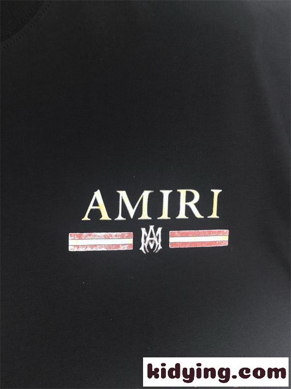 AMIRI モノトーン アミリ コピー 半袖Tシャツ シンプル 高見え カジュアル 2026新作コーデ-5