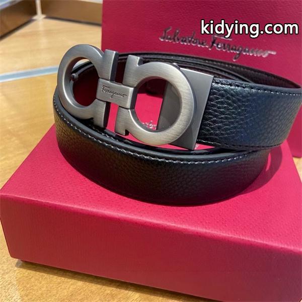上質　上品　 Ferragamo フェラガモ偽物 ベルト メンズ　レザーベルト-0