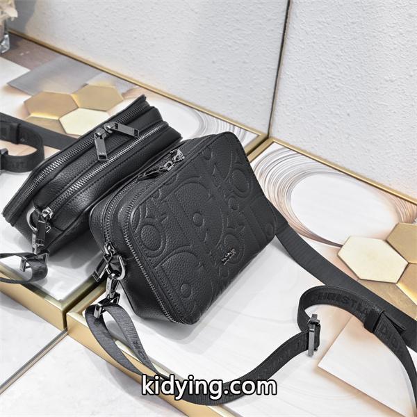 DIOR ディオール コピー コンパクト設計 ミニショルダーバッグ エンボス 軽量-1