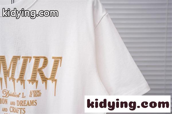 ヴィンテージロゴ オリジナル風プリント デイリーファッション AMIRI アミリ コピー 半袖Tシャツ 定番アイテム-4