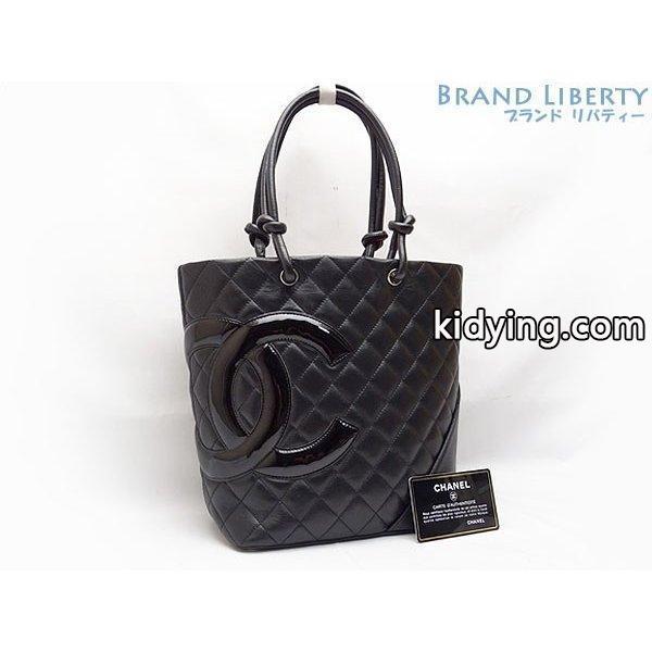 美品  カンボンライン ミディアム トートバッグ ショルダーバッグ ハンドバッグ ブラック A25167 :06455:Brand Liberty - 通販ショッピング-0