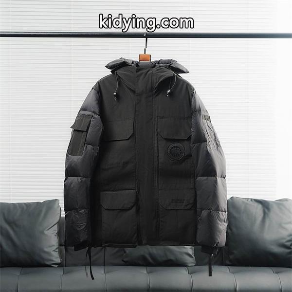 カナダグース Canada Goose 偽物 2025秋冬 マットブラック ミリタリースタイルロングダウン-0