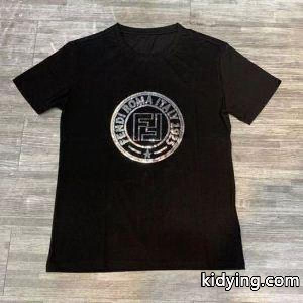 大人OK&FENDI&2018AW&ロゴ入半袖Tシャツ&4色展開&8~14Y37713498フェンディ 激安柔らかい万能アイテム-0