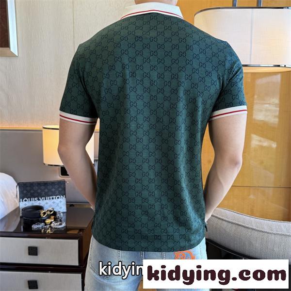 GUCCI激安♥2026ss春夏新作poloグッチポロシャツコピーエメラルドグリーン上品-7