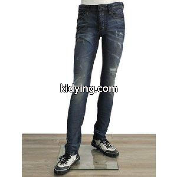 エンポリオアルマーニ　デニム　EMPORIO ARMANI ダメージ加工を施したスリムフィットジーンズ　ヴィンテージ加工 :6y1j75-1ddcz-0906:メンズブランドSELECTSHOPでらでら - 通販ショッピング-0
