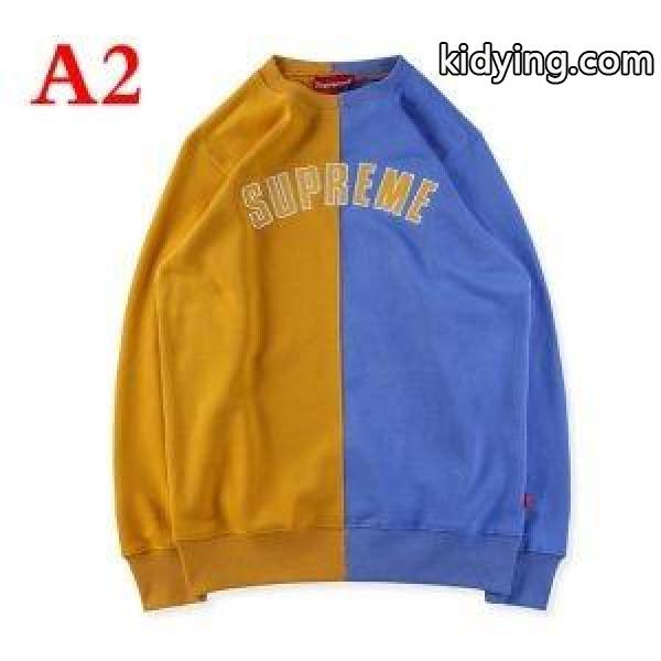 18SS新作 多色選択可 Supreme Split Crewneck Sweatshirt 暖かさと軽さを兼ね備えた プルオーバーパーカー_シュプリーム SUPREME_ブランド コピー 激安(日本最大級)-1