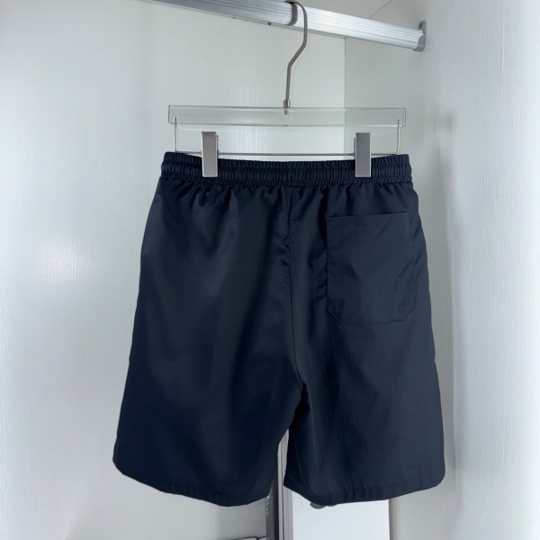 ホワイトクロス入りブラックスイムショーツ Chrome Hearts 激安 通気メッシュ仕様 クロムハーツ休闲ハーフパンツ-1
