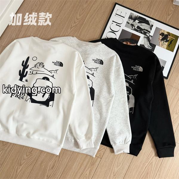 プリント スウェット 加绒 保温 着心地 2026新作 THE NORTH FACE ザノースフェイス コピー-5