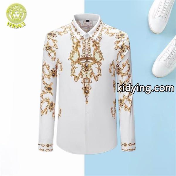 数量限定特売品 カジュアル2色可選 最落なし! 希少! VERSACE ヴェルサーチシャツコピー 激安(日本最大級)-2