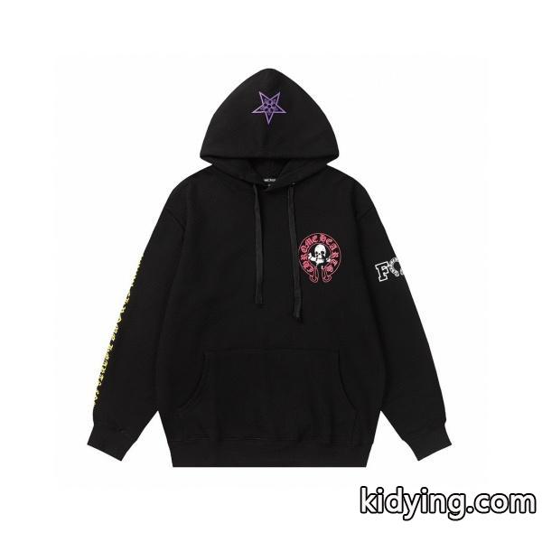 クロムハーツ スーパーコピー パーカー 希少 スカルデザイン ブラック かっこいい CHROME HEARTS-1