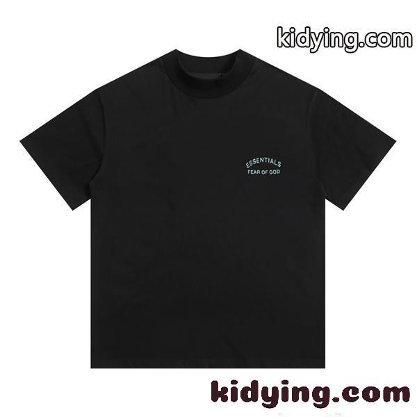 ESSENTIALS 半袖Tシャツ エッセンシャルズ コピー グレー ブラック プリント ストリート モード インパクト-1