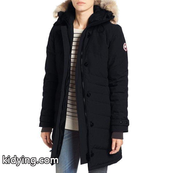 カナダグース レディース ダウンジャケット アウター Lorette Hooded Down Parka with Genuine Coyote Fur Trim Navy :dp3-5198833-19219:フェルマート エフ fermart ef - 通販ショッピング-0