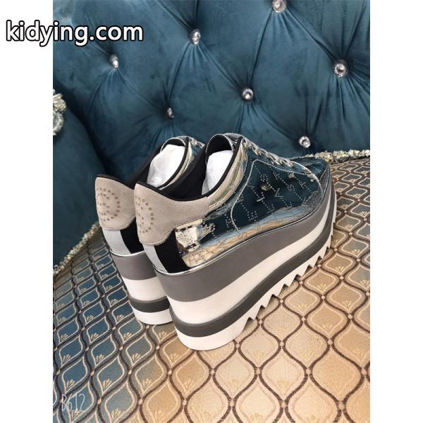 シルバーグリッター STELLA McCARTNEY ステラマッカートニー コピー 厚底スニーカー 大人カジュアル-2