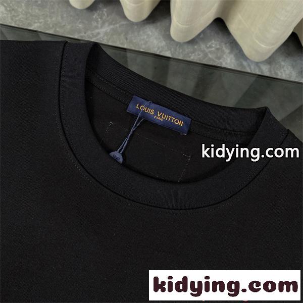 LOUIS VUITTON 半袖Tシャツ ベーシック 落ち着き 大人コーデ 快適 着回し力抜群 ルイヴィトン 偽物-8