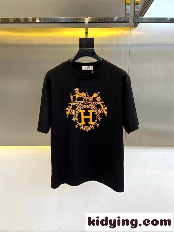 人気急増 半袖Tシャツ 上質コットン カジュアル 2026新作 HERMES エルメス コピー-1