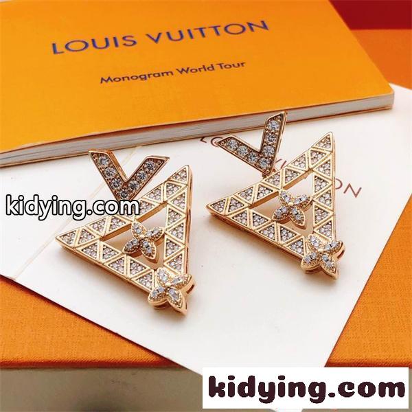 ルイヴィトン コピー レディース LOUIS VUITTON ピアス キラキラ 高級感 エレガント パーティー アクセサリー-2