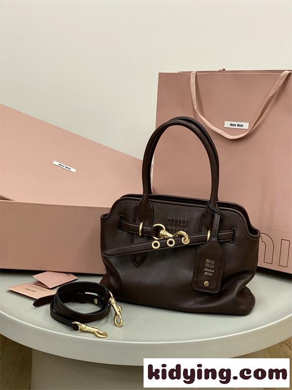MiuMiu Aventure☆☆ミュウミュウハンドバッグスーパーコピー大容量2026トレンド美品-6