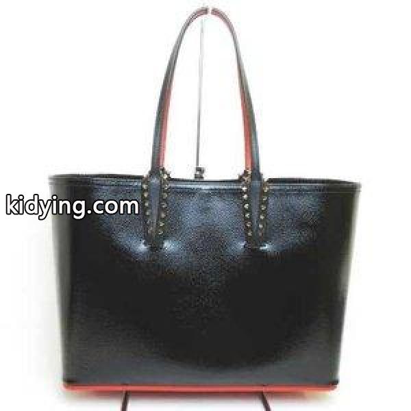 クリスチャンルブタン Christian louboutin 1185006 CABATA パテント レザー トートバッグ ブラック レッド レディース 通販 ショッピング-0