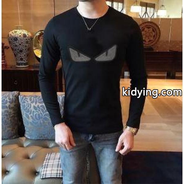 フェンディ FENDI 長袖Tシャツ 2色可選 2019年秋冬最新のトレンド 寒い季節の王道アイテム_フェンディ FENDI_ブランド コピー 激安(日本最大級)-0