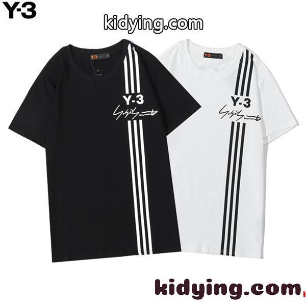 デイリーに気軽に取り入れられるアイテムワイ・スリーY-3ロゴ半袖tシャツコピー 黑 白-0