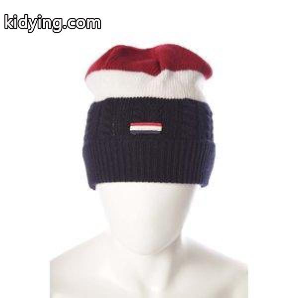 モンクレールガムブルー MONCLER GB ニットキャップ ニット帽 9906700 97961 ネイビー×レッド :3307045:DIFFUSION - 通販ショッピング-0