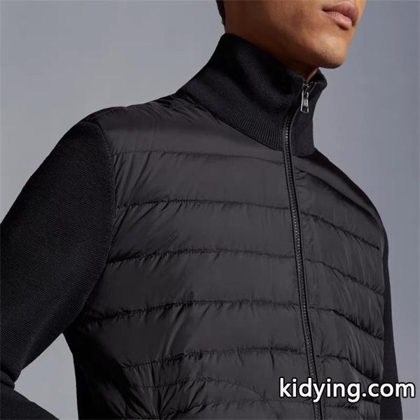 Moncler モンクレール 激安 メンズ ダウン ニットジャケット ブラック 2025年秋冬 新作-4