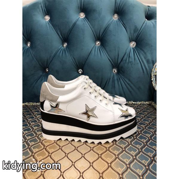 STELLA McCARTNEY ステラマッカートニー コピー シルバースターデザイン 厚底スニーカー ストリート感満載-1