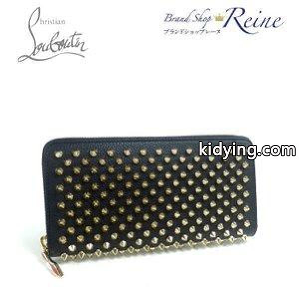 クリスチャンルブタン（Christian Louboutin） W PANETTONE スパイク スタッズ ラウンドファスナー 長財布 1185059 新品 :18-016250:Brandshop Reine - 通販ショッピング-0
