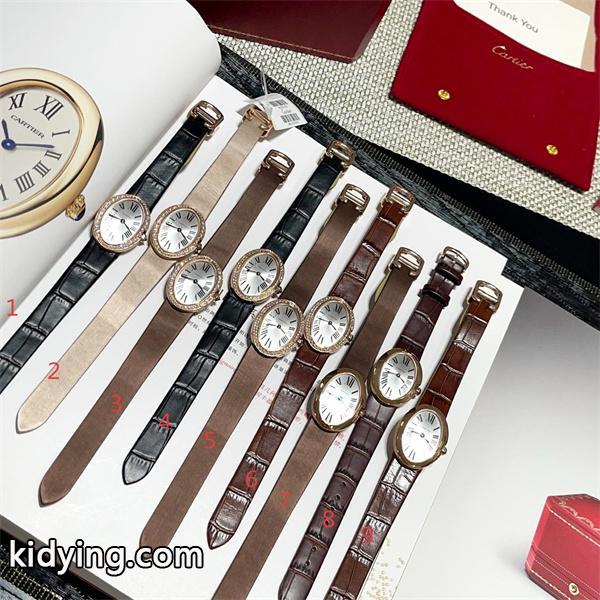 Cartier カルティエ Baignoire（バニワール） コレクション レディース コピー 腕時計 スイス製クォーツ ローマ数字インデックス 人気定番-1