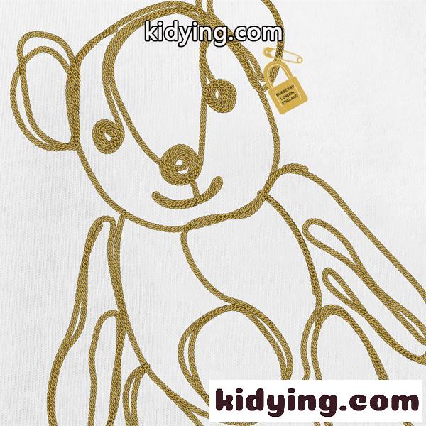 アニマルモチーフ ベアラインプリント ポップアクセント 推しトップス BURBERRY バーバリー コピー 半袖Tシャツ-5