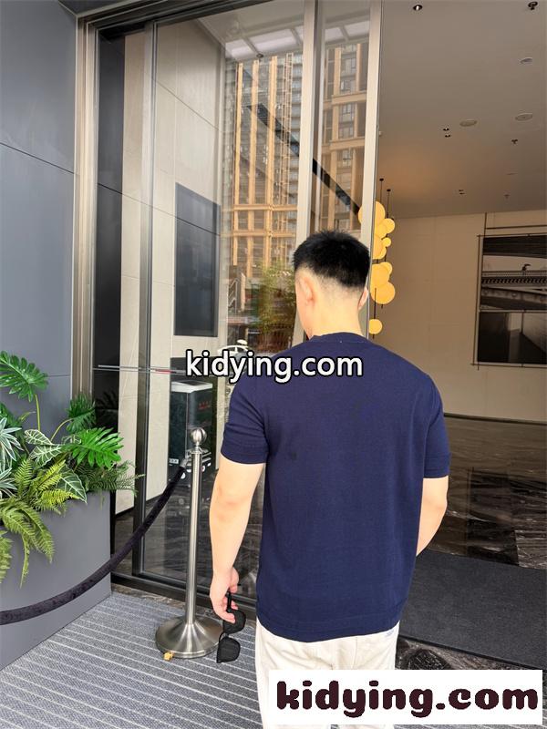 アーバンニットポロ風Tシャツ ミニマルデザイン 上質素材 BERLUTI ベルルッティ コピー Tシャツ トレンド着回しアイテム-5