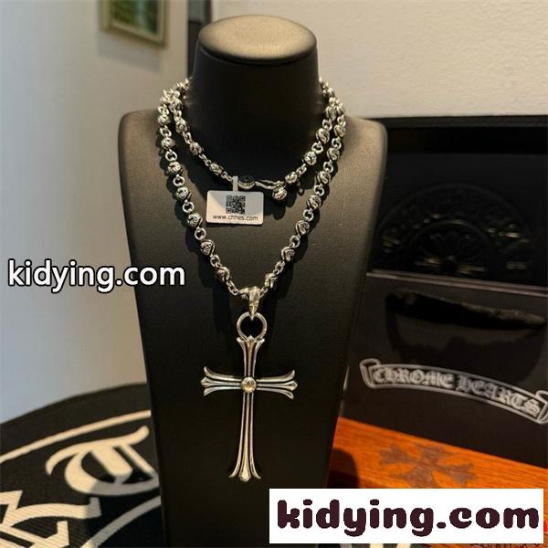 高級感溢れる シルバー CHROME HEARTS クロムハーツ コピー ネックレス 重厚 プレミアム-1