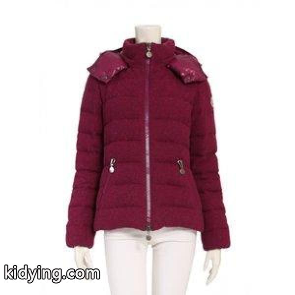 モンクレール MONCLER ダウンジャケット ツイード 紫 1 アウター ワンポイント S 46968 ウール ASTERE GIUBBOTTO レディース【中古】【ベクトル 古着】 :114-201809040279:ブランド古着販売のベクトル - 通販ショッピング-0